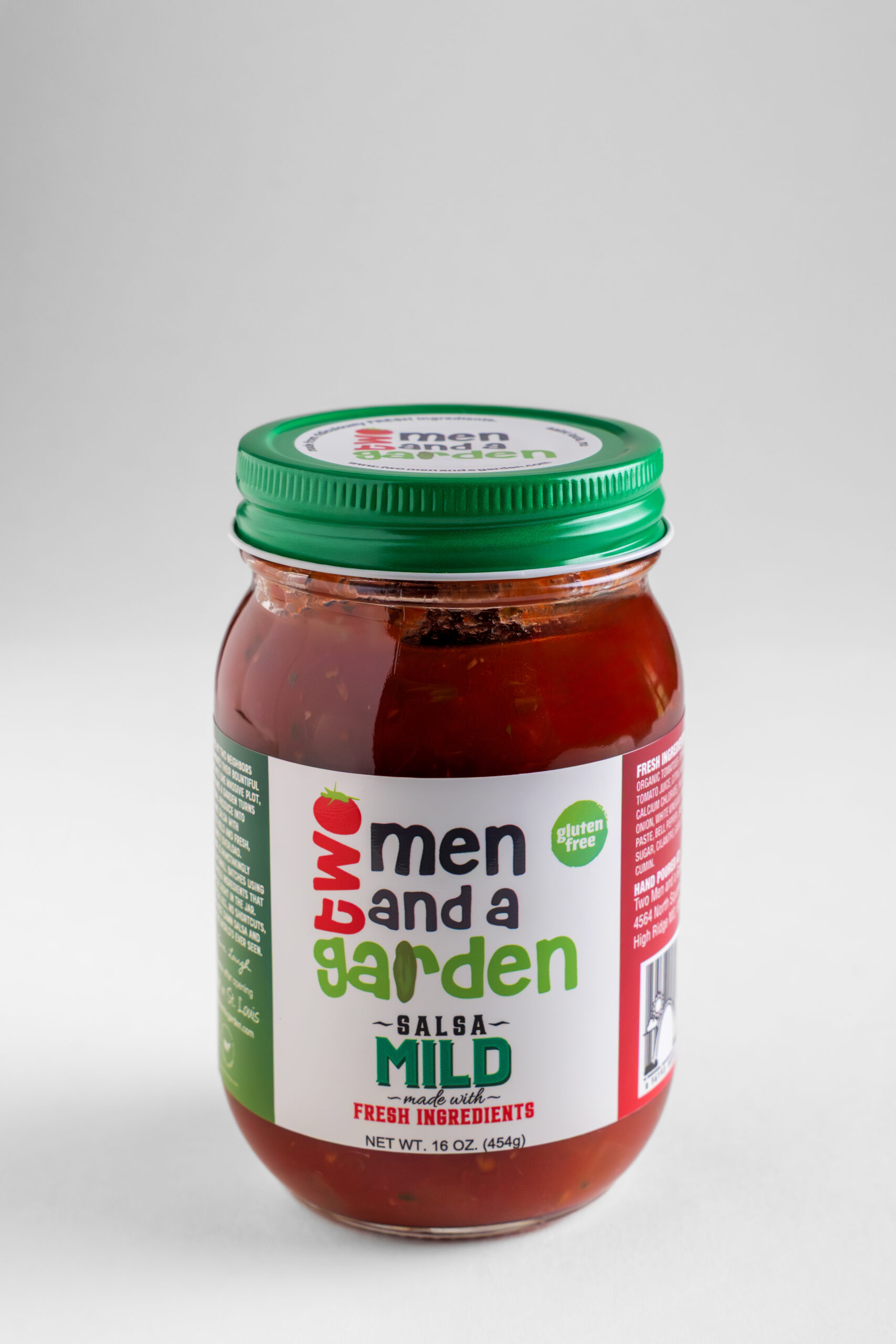 Two Men And A Garden Mild Salsa, mild salsa, st. louis salsa, salsa, locally made salsa