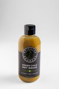 Sriracha Granada green chile hot sauce, green chile hot sauce