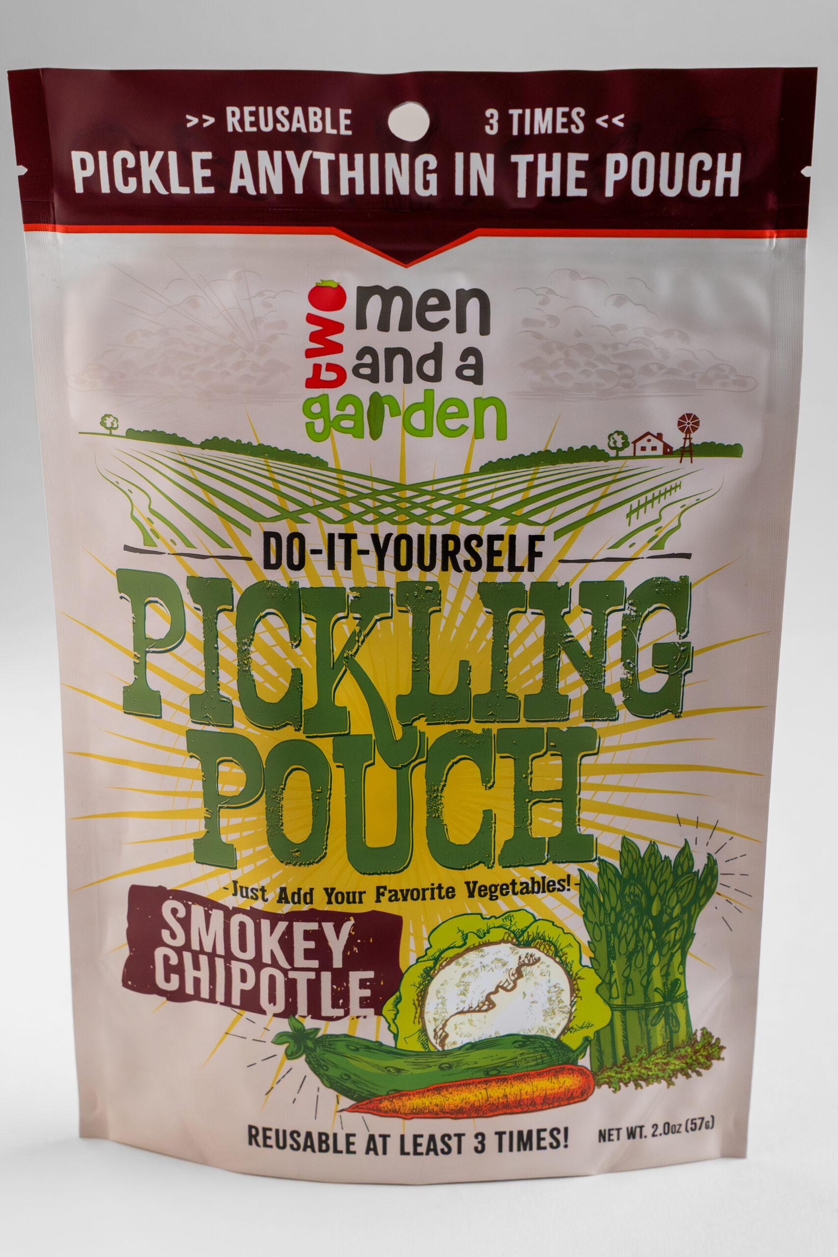 Two Men And A Garden Smokey Chipotle Pickling Pouch, DIY pickle pouch, smokey chipotle pickling pouch