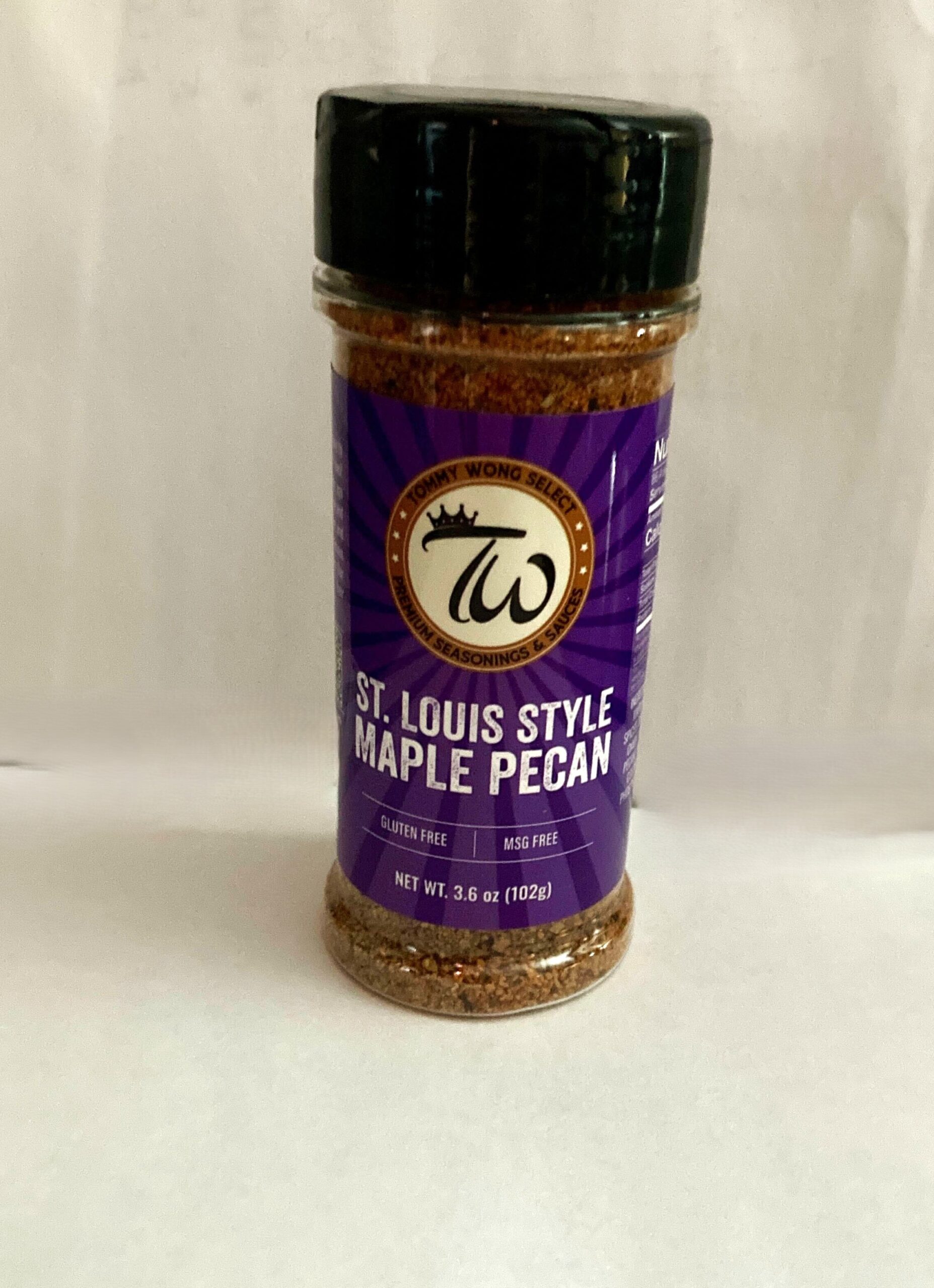 Tommy Wong Maple Pecan Seasoning, maple pecan seasoning, st. louis style maple pecan seasoning